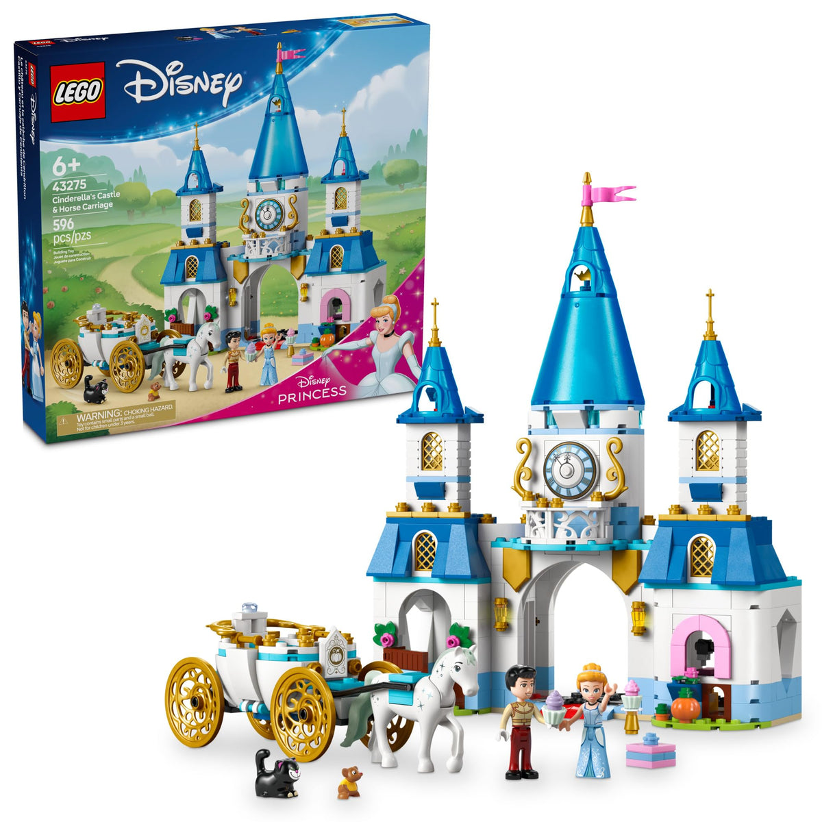 Disney Princess Castle Building Toy with 2 Minidolls Q547030