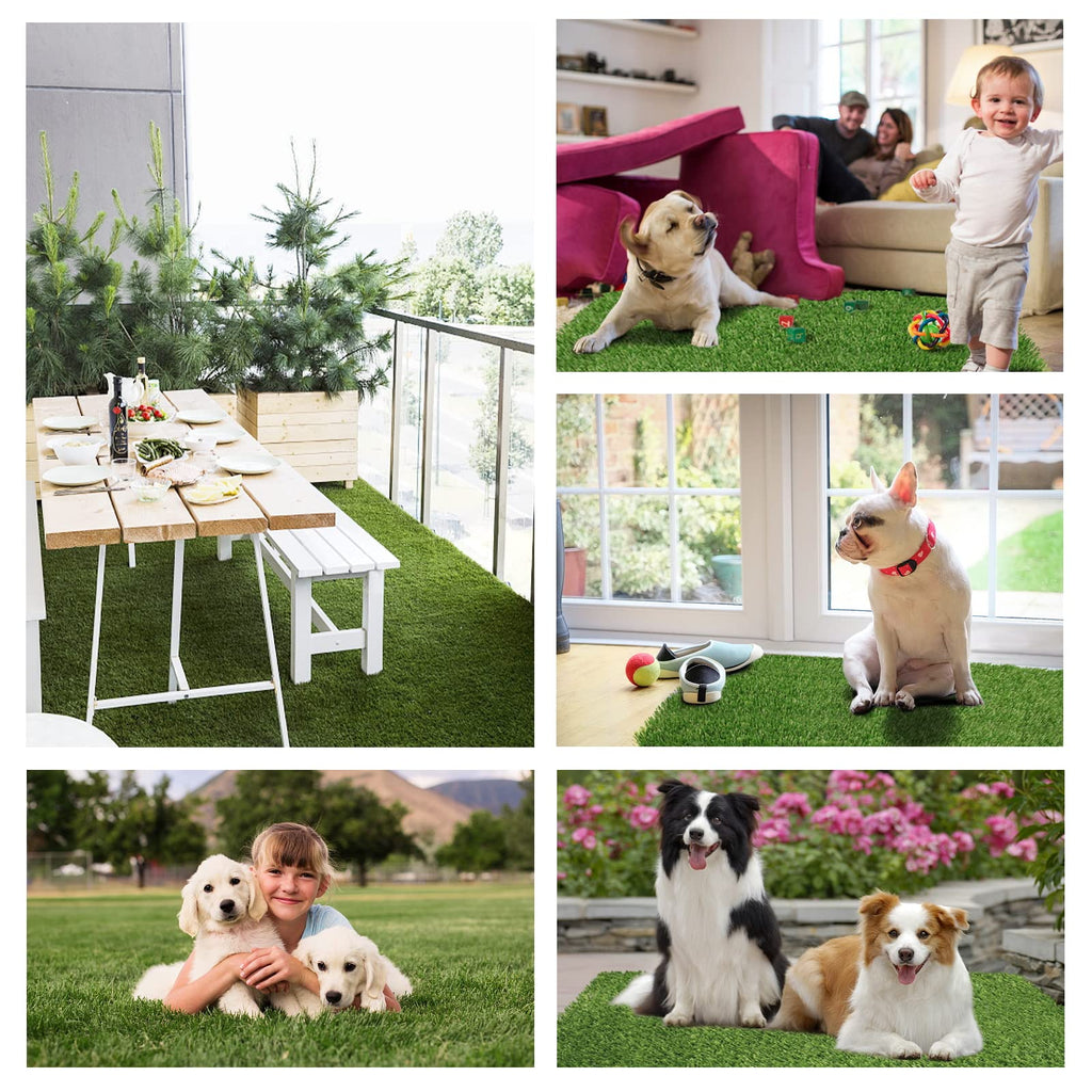43.3 x 29.5 Inches Washable Artificial Grass Rug T856