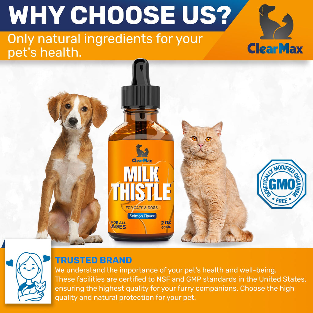 Milk Thistle for Dogs & Cats, 2 Oz W909