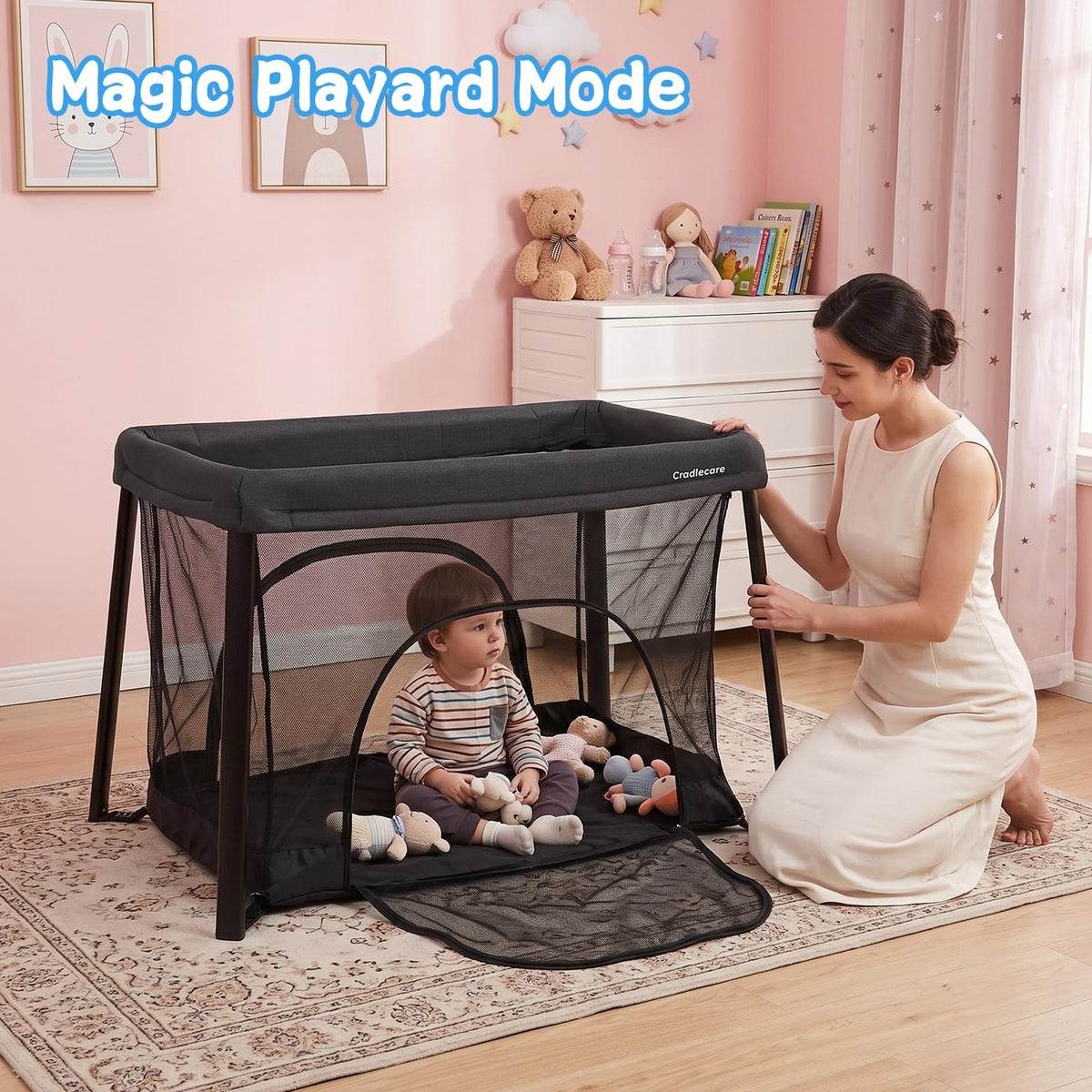 Portable Playpen with Bassinet F22817