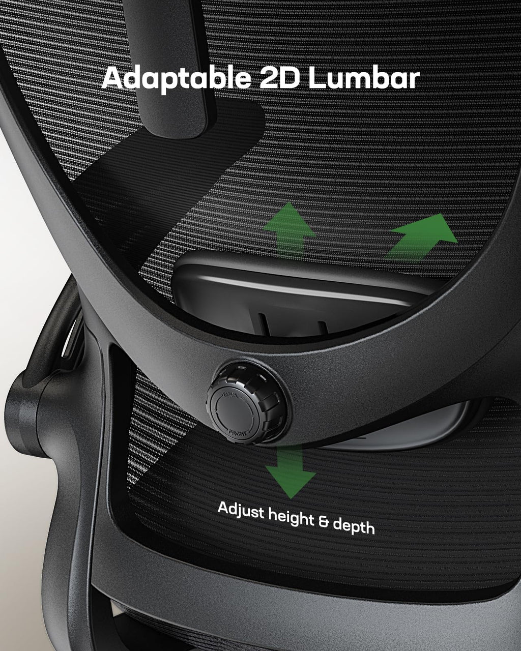 Ergonomic Office Chair with High Back Mesh and Adjustable Lumbar Support F1379