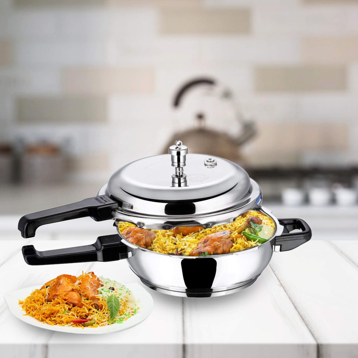 Stainless Steel Sandwich Bottom Pressure Pan S629652