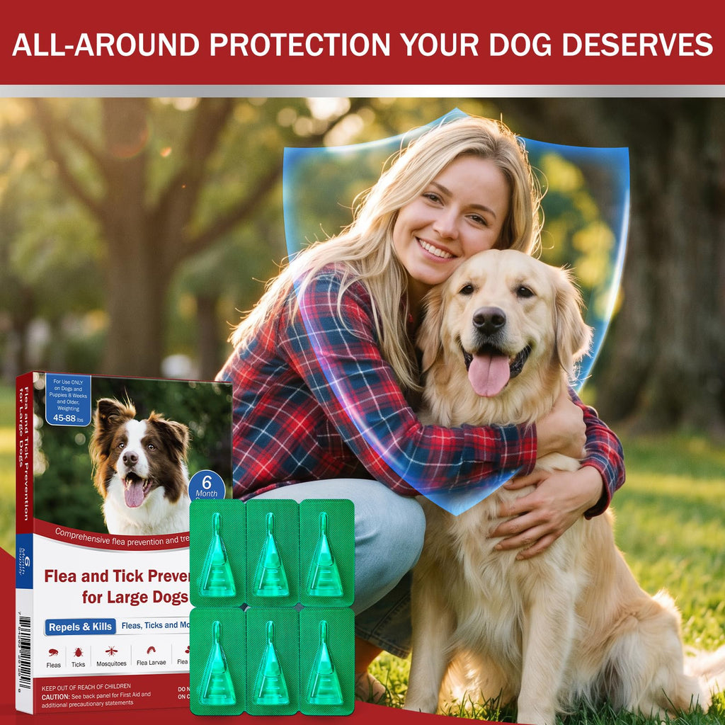 Flea and Tick Prevention for Large Dogs 45 to 88 lbs Y85486