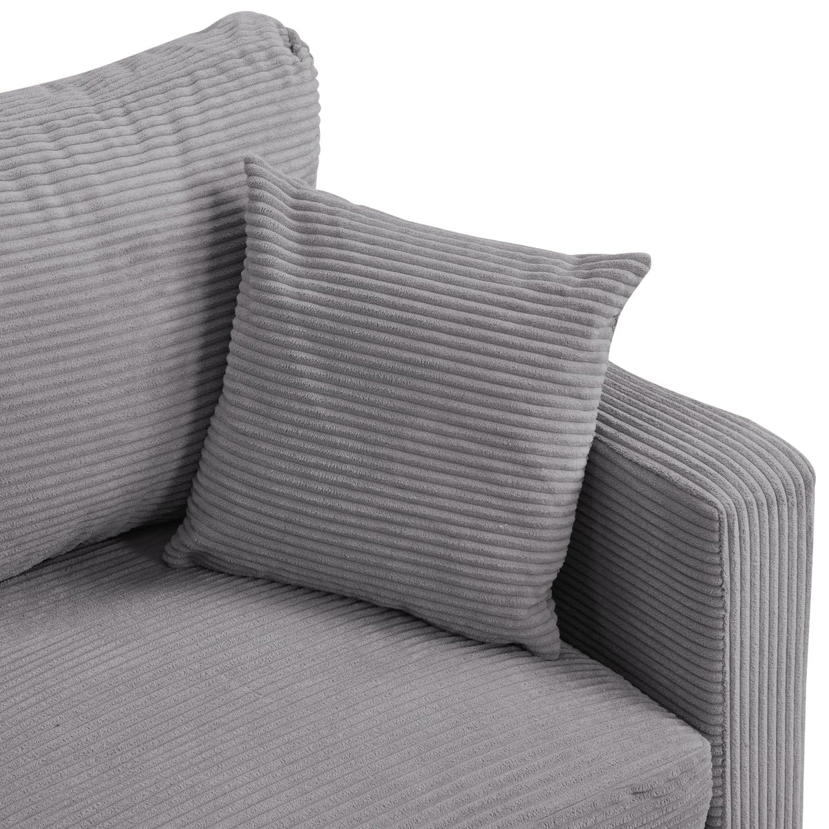 Light Gray 2 Seat Loveseat Sofa V169945
