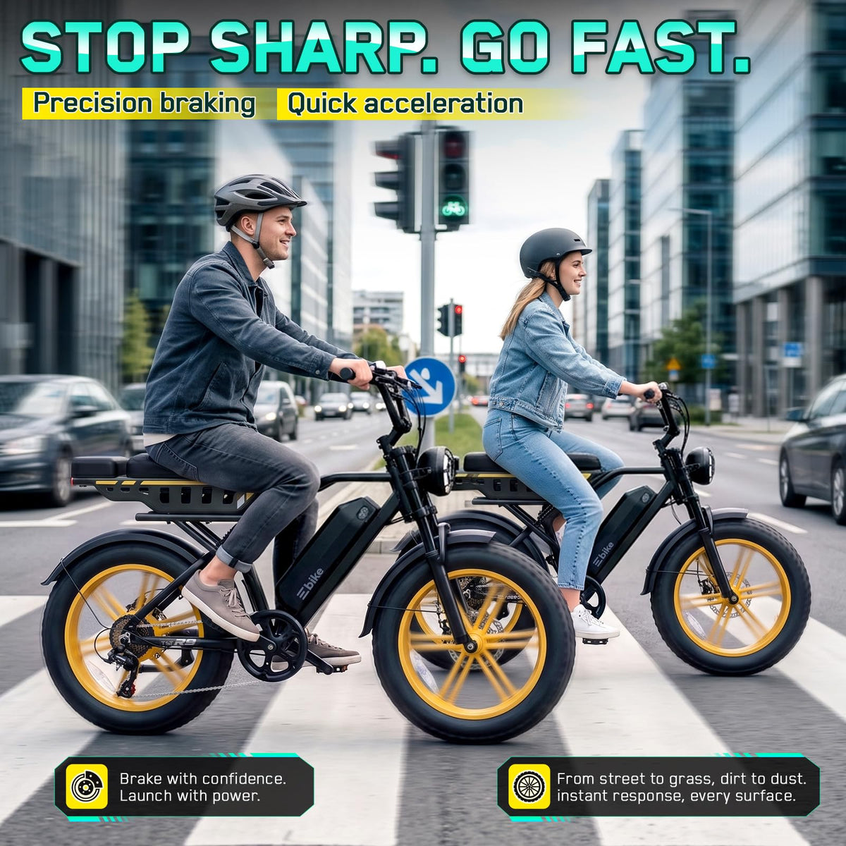 48V 2000W Peak Motor 20 * 4.0 Fat Tire Electric Bike X7302