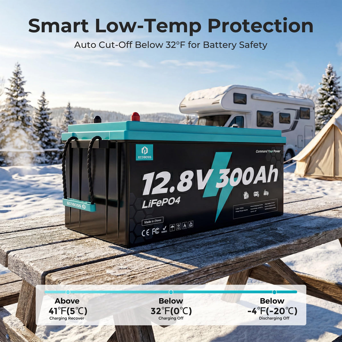 12V 300Ah LiFePO4 Deep Cycle Lithium Battery 2Pack J9906