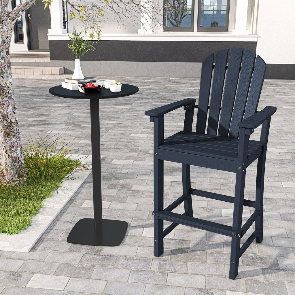 Navy Blue HDPE Resin Adirondack Chair C982
