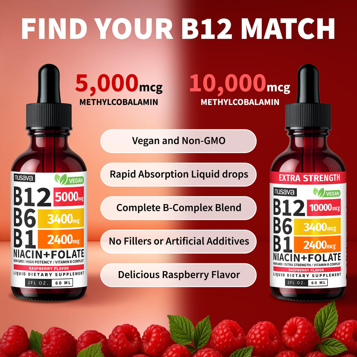 Vitamin B12 5000mcg Liquid Drops Pack of 4 C338