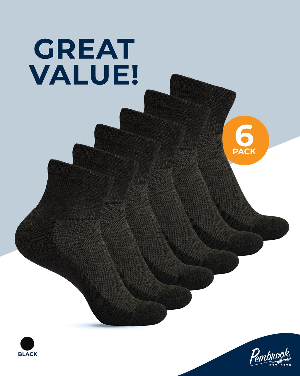 Non Binding Ankle Socks 6 Pairs T244026