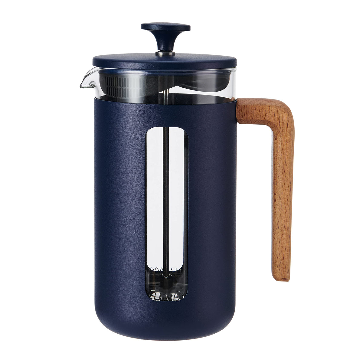 8 Cup Heat Resistant Borosilicate Glass and Stainless Steel French Press Coffee Maker P641