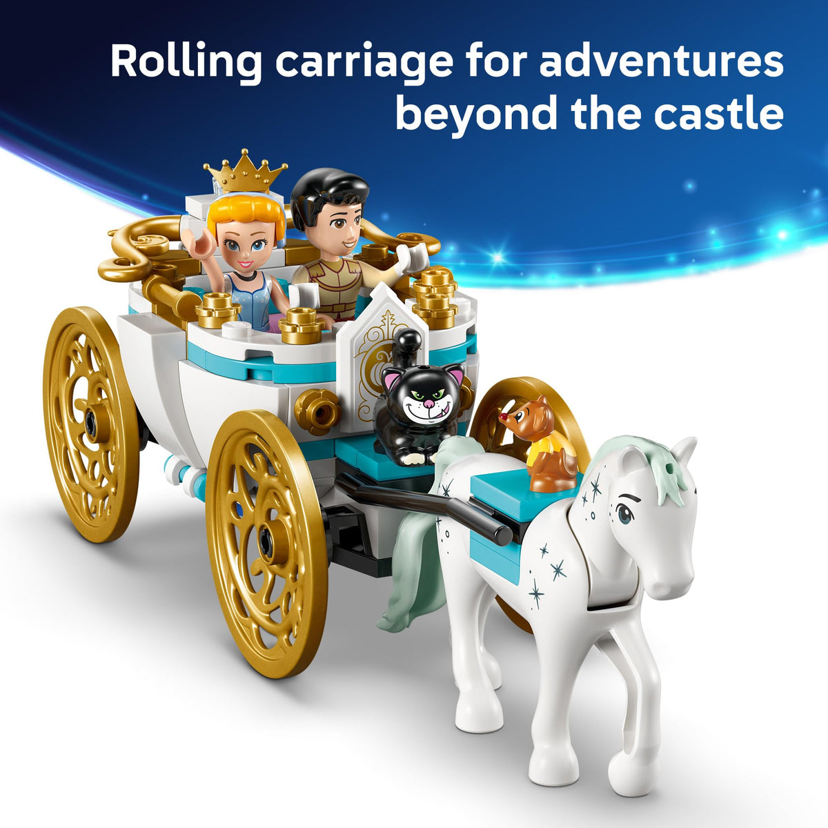 Disney Princess Castle Building Toy with 2 Minidolls Q547030