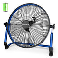 20" Portable Rechargeable Battery Operated Floor Fan U280879