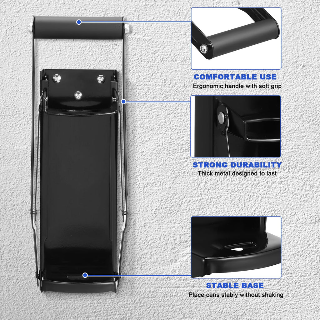 Stainless Steel Wall Mounted Can Crusher with Bottle Opener N99573