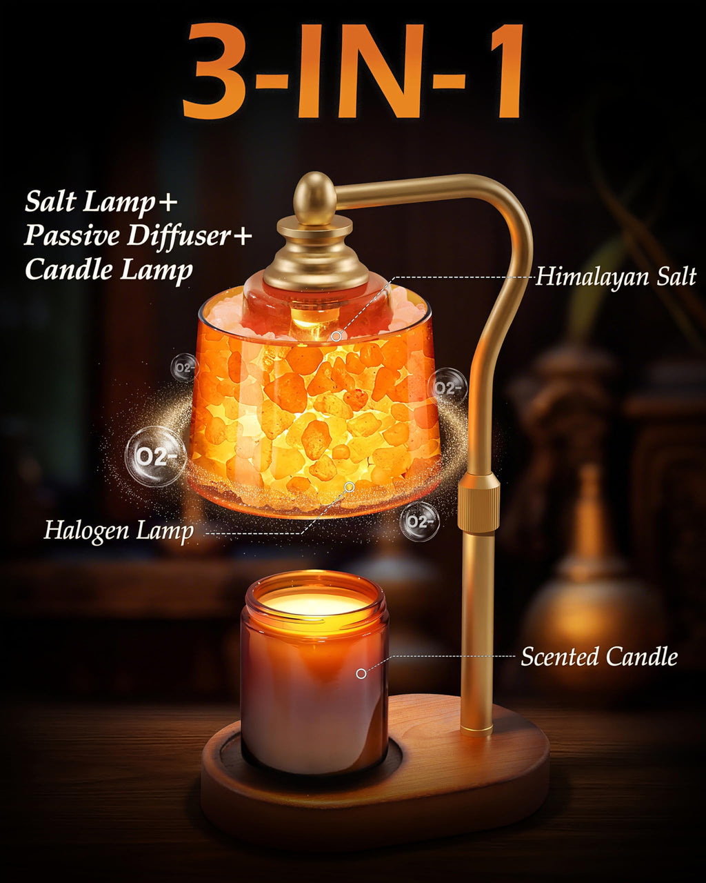3-in-1 Candle Warmer Lamp K480