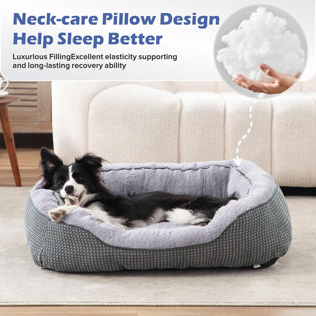 Medium Washable Orthopedic Dog Bed with Anti-Slip Bottom P623