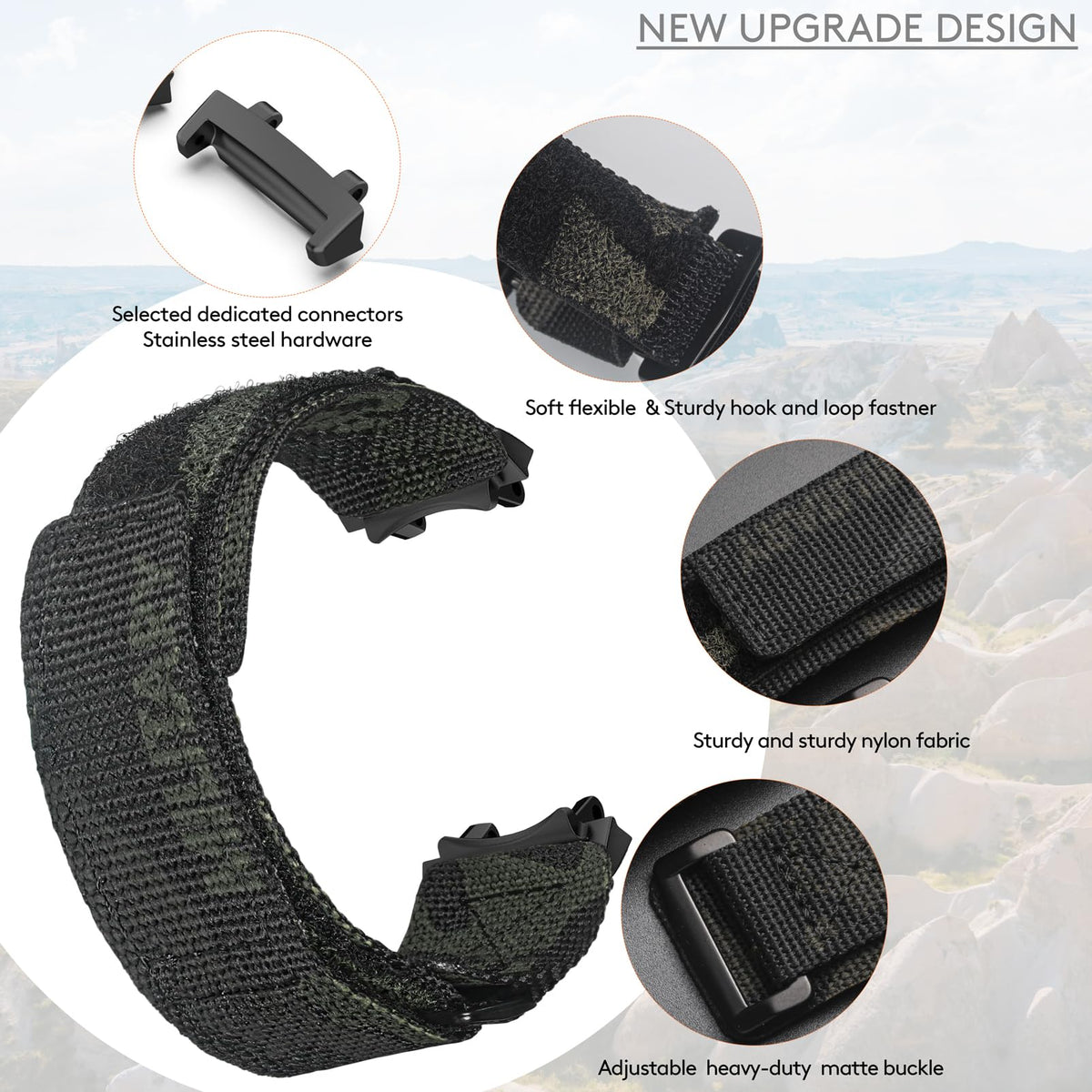 Watch Bands Compatible with Amazfit T-Rex 3 and T-Rex 3 Pro (48mm) V3542