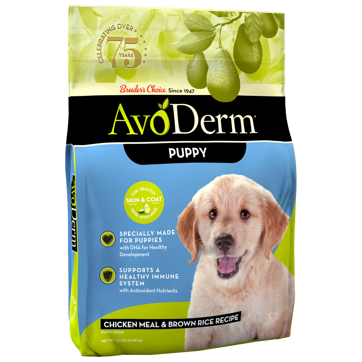Natural Chicken Meal & Brown Rice Dry Puppy Food 15 lb E179522
