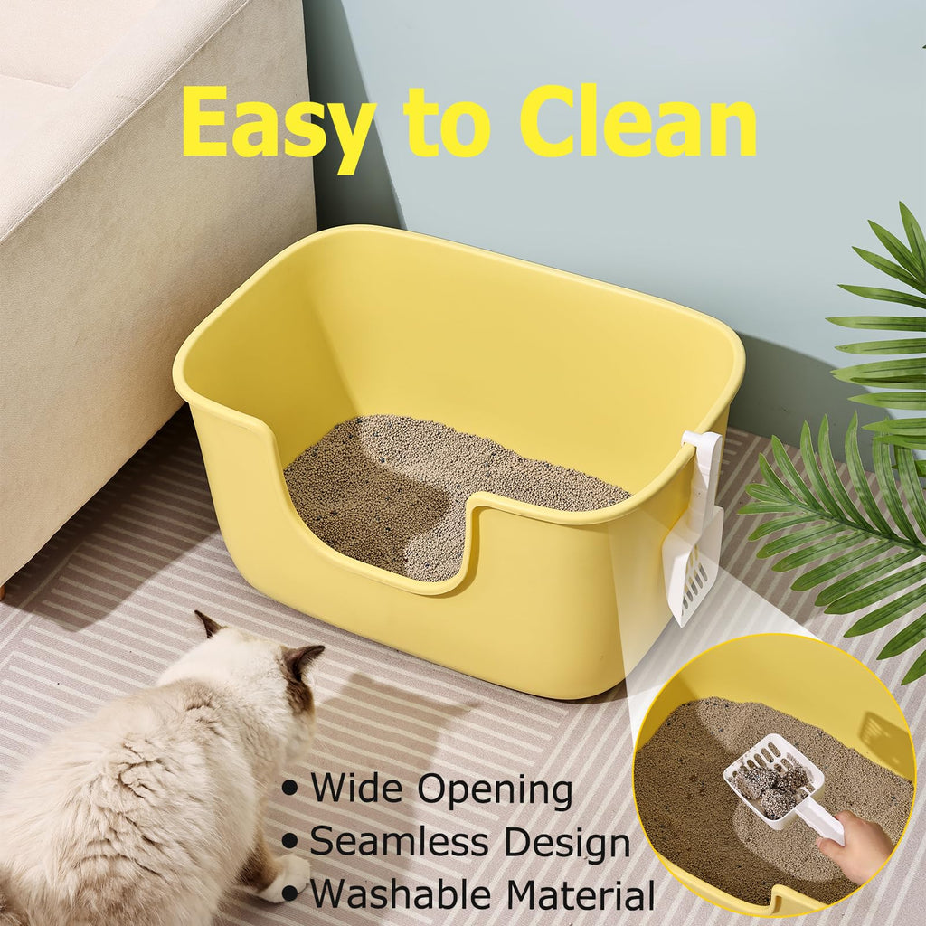Extra Large Low Entry Cat Litter Box with High Sides A496431