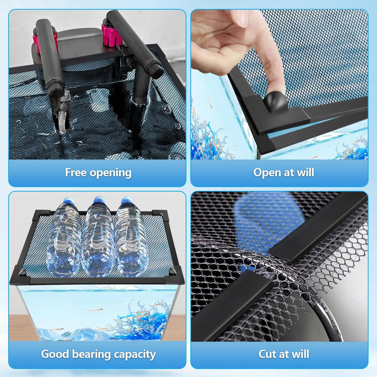 Magnetic Mesh Aquarium Cover B296