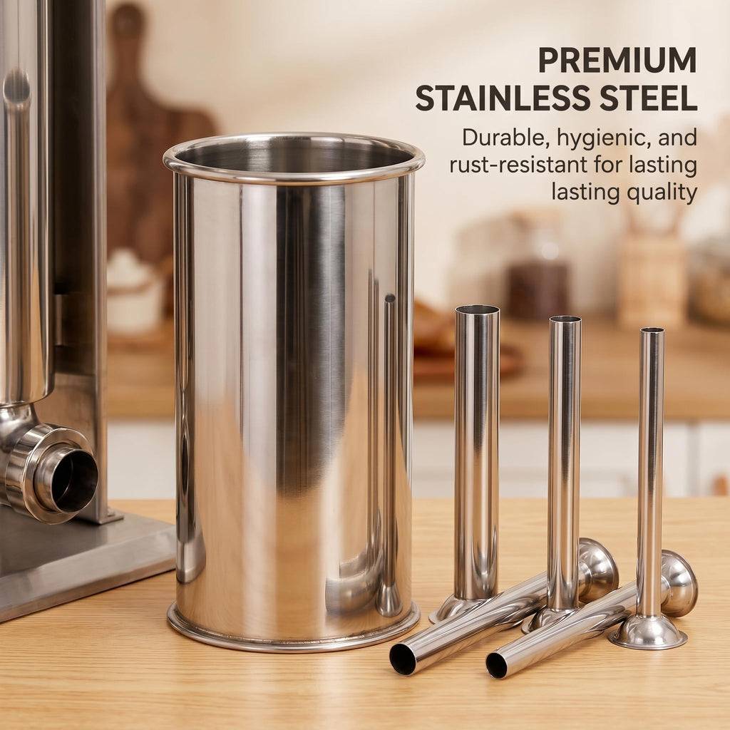 Stainless Steel 15LB Dual Speed Vertical Manual Sausage Stuffer M188104