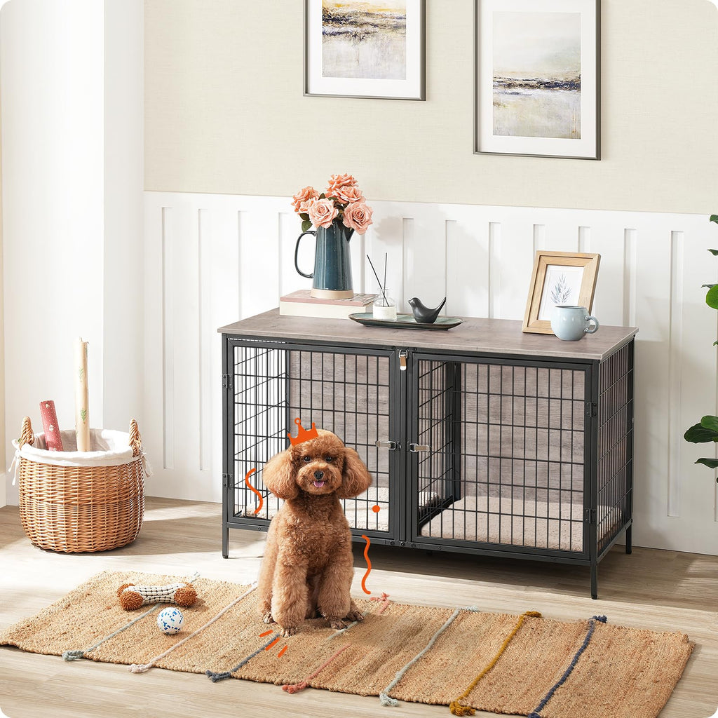 Greige Dog Crate Furniture G507958