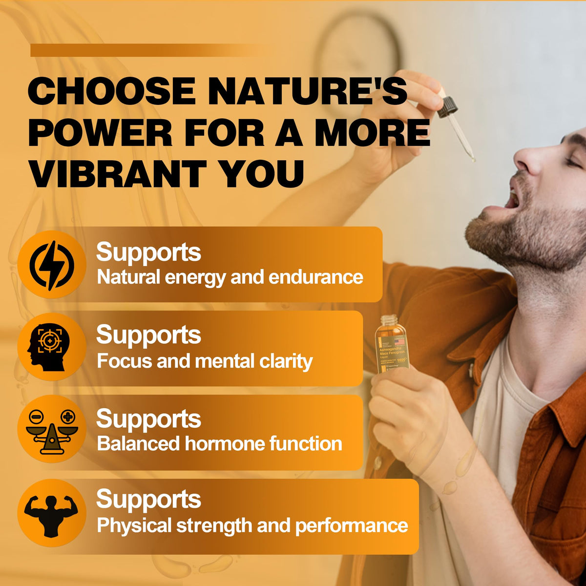 Maca Root Liquid Drops with Ashwagandha and Fenugreek E177085