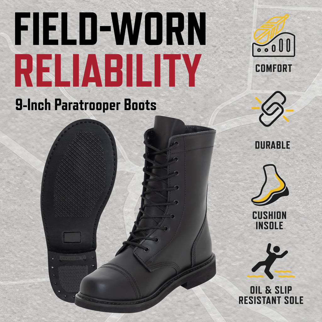 9 Inch Paratrooper Boots B5785