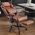 Big Tall Office Chair with Footrest Brown C321742