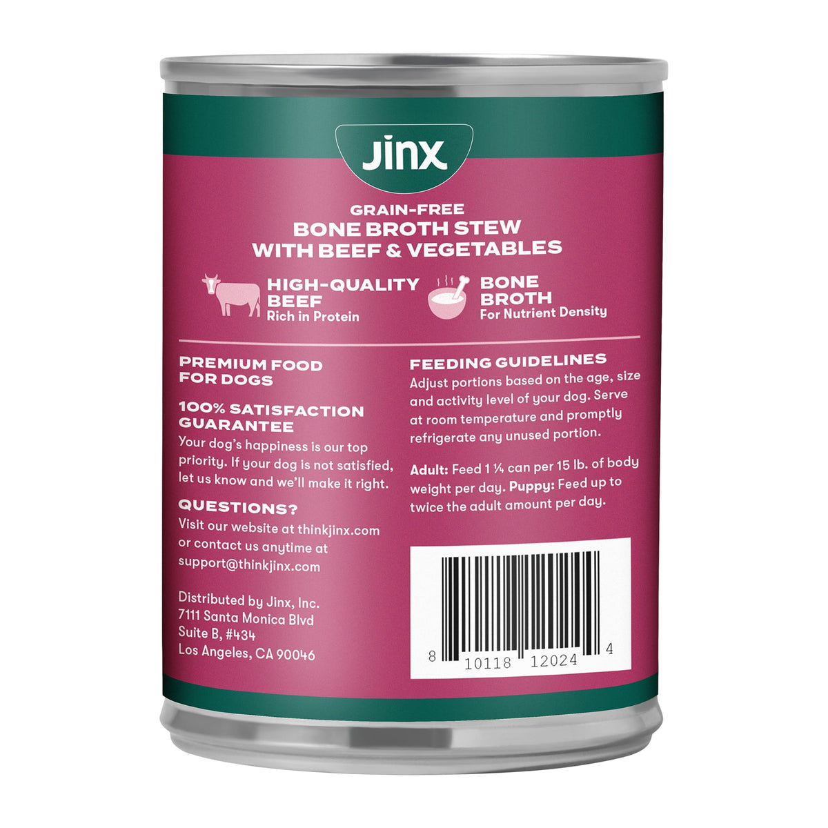 Grain Free Beef & Vegetables Wet Dog Food 12 Pack I2570