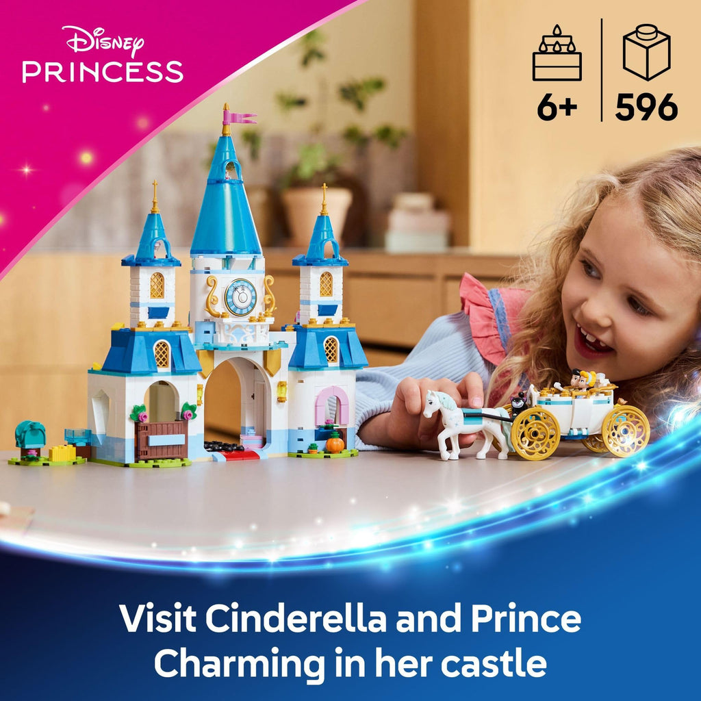 Disney Princess Castle Building Toy with 2 Minidolls Q547030