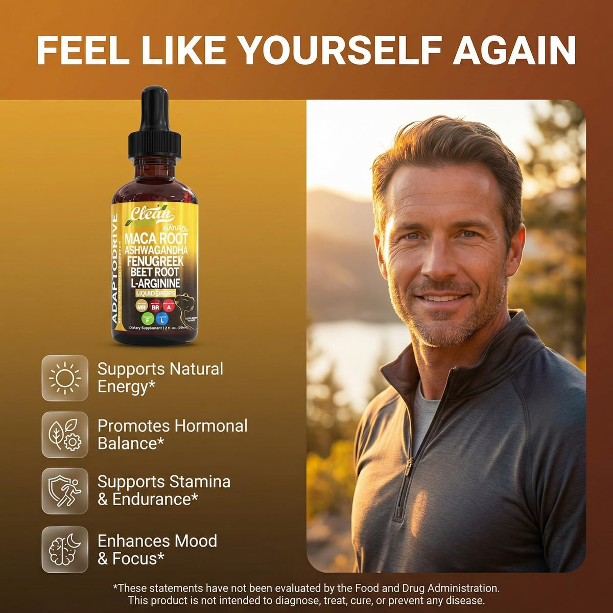 Organic Maca Root Liquid Drops with Ashwagandha and Fenugreek C966436