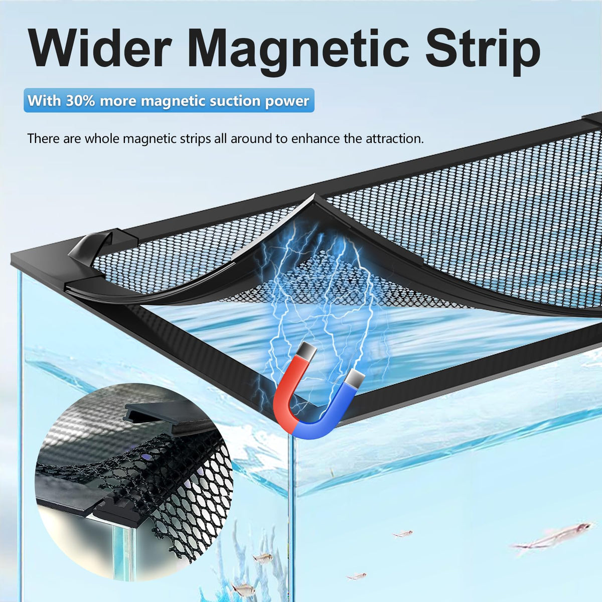 Magnetic Mesh Aquarium Cover B296