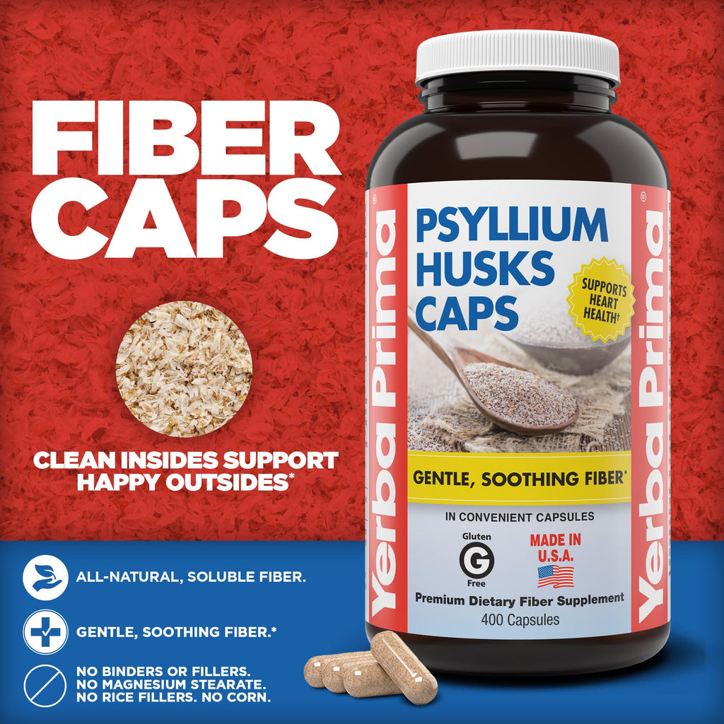 Psyllium Husks Caps 400 Capsules T1987