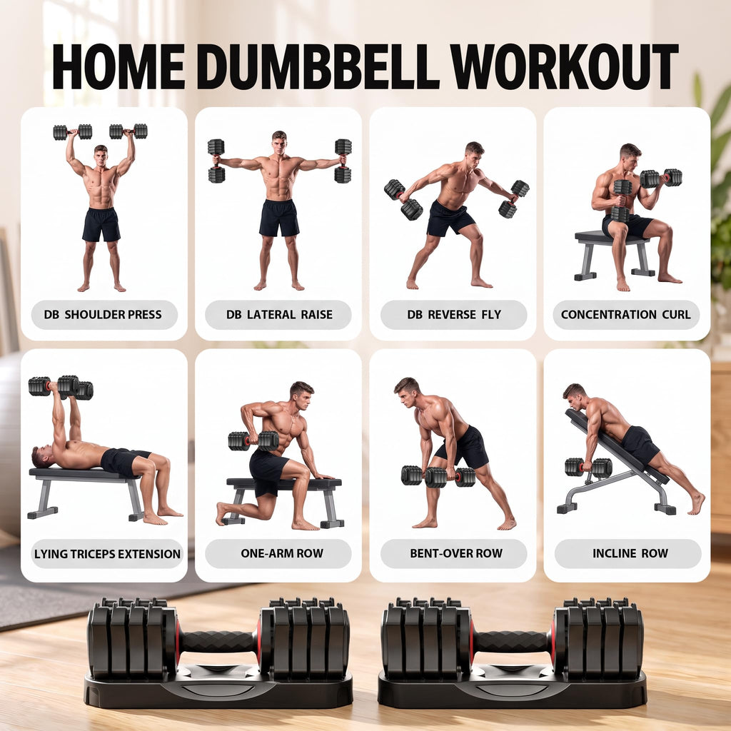 25 lb Adjustable Dumbbell Set C594
