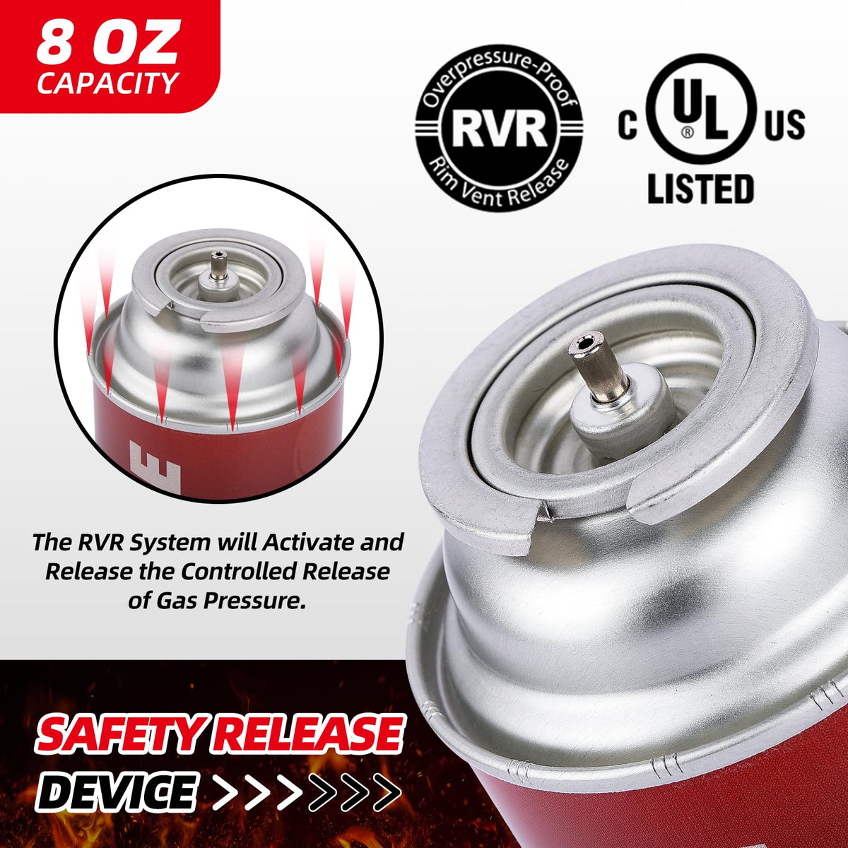8 oz Butane Fuel Canisters, Pack of 28 A9406