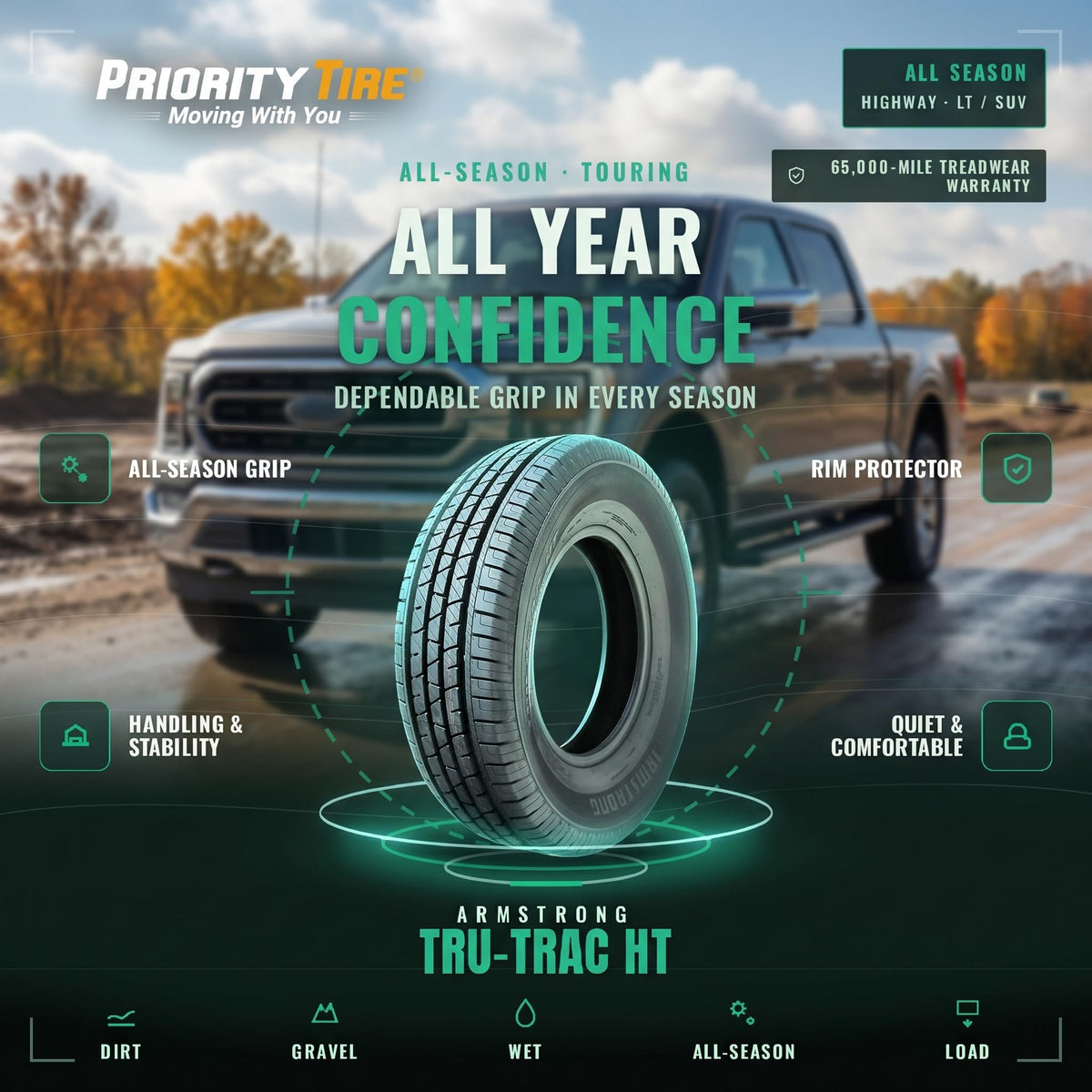 275/55R20 117H All Season Tire Y118083