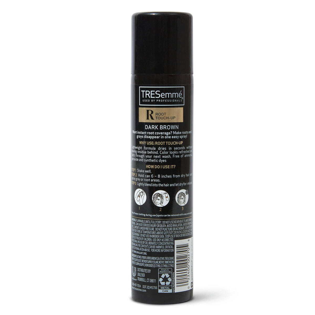 Temporary Dark Brown Root Touch-Up Spray 2.5 oz V444