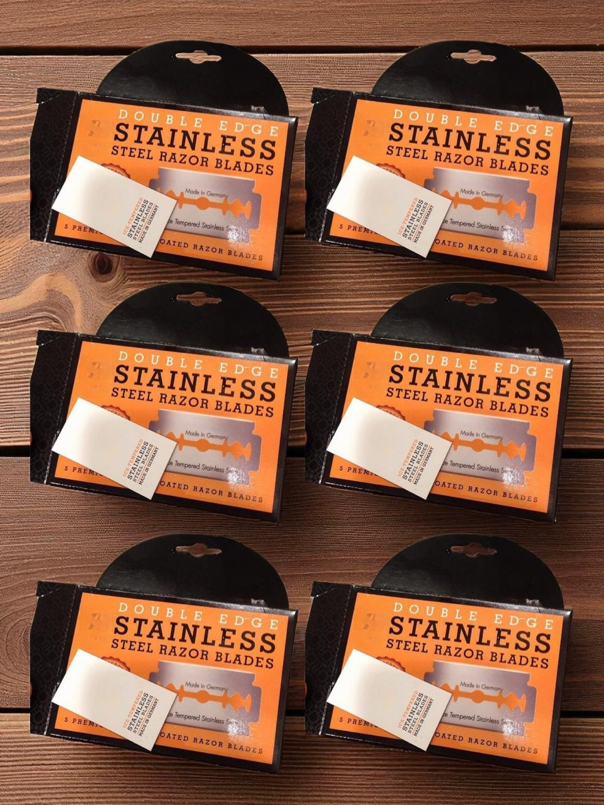 Double Edge Safety Razor Blades, 5 Count Stainless Steel G896