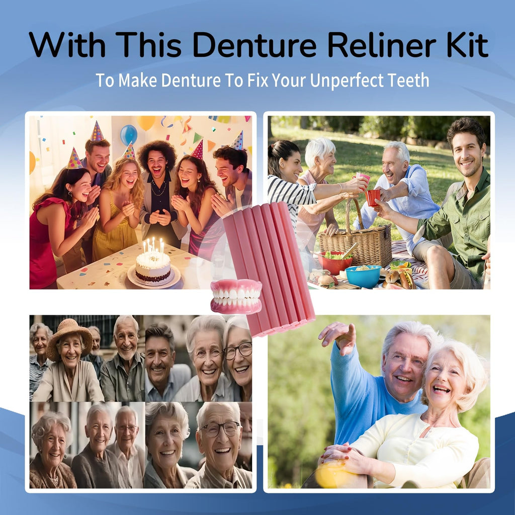 Boil & Fit Denture Reliner Kit for Full or Partial Denture U90449