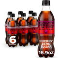 Cherry Soda Soft Drink Bottles, 16.9 fl oz, 6 Pack K52206