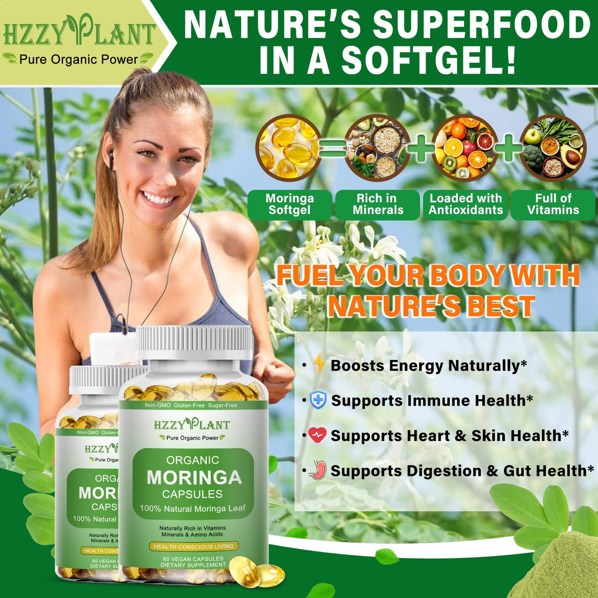 Moringa Softgel Capsules W774