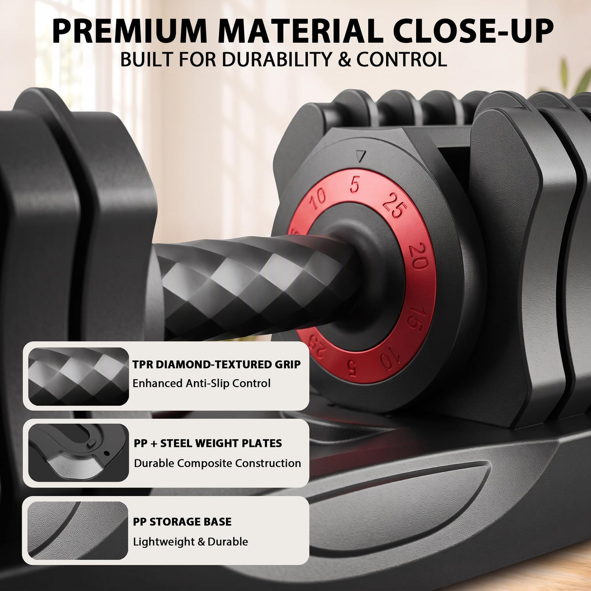25 lb Adjustable Dumbbell Set C594