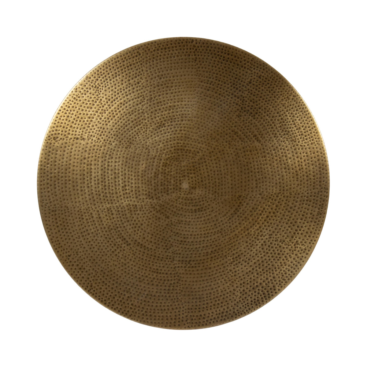 Round Hammered Metal Coffee Table D2994