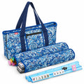American Mahjong Set with 4 Rack Pushers & Carry Bag T9604