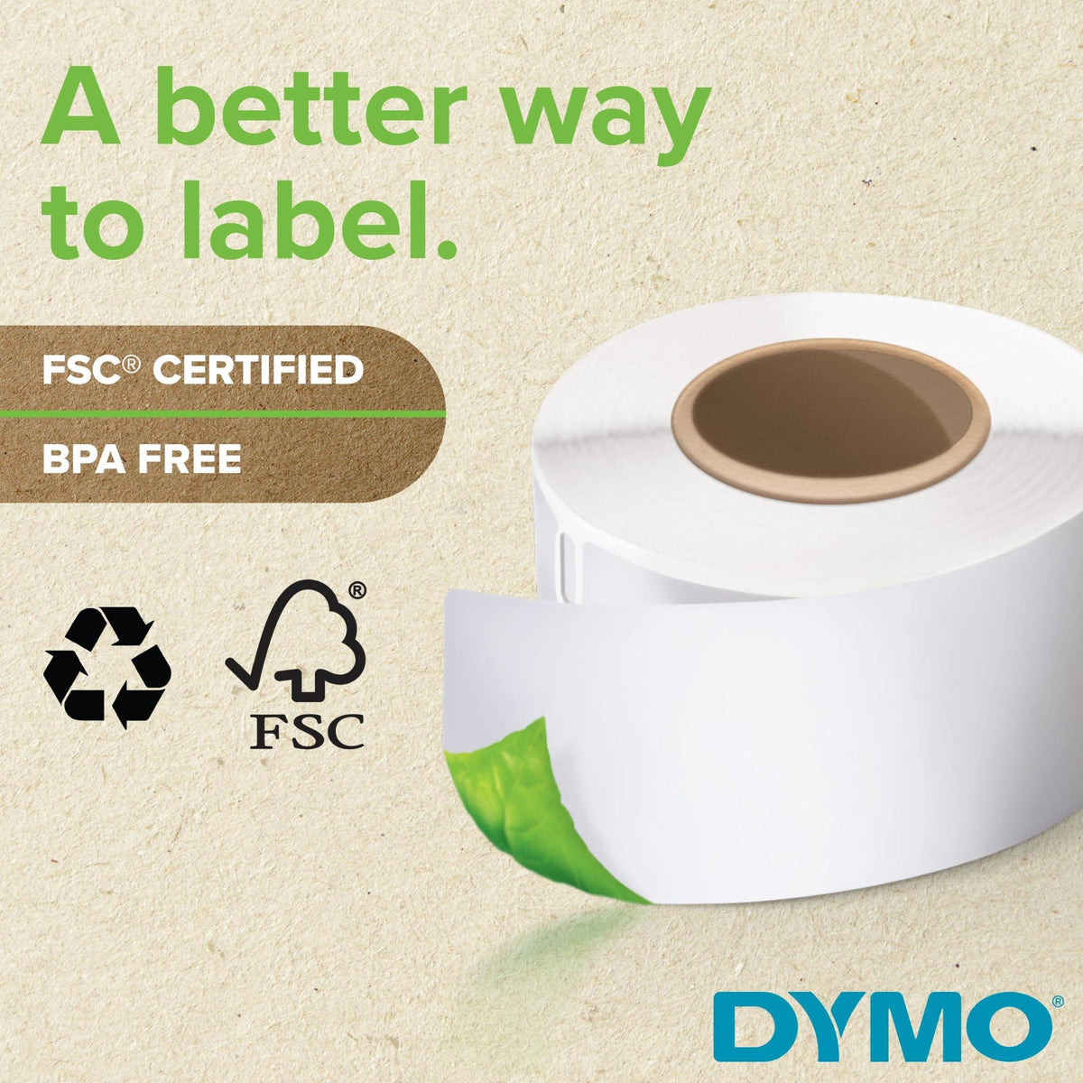 Large Shipping Labels for LabelWriter Printers, 6 Rolls of 300 P770