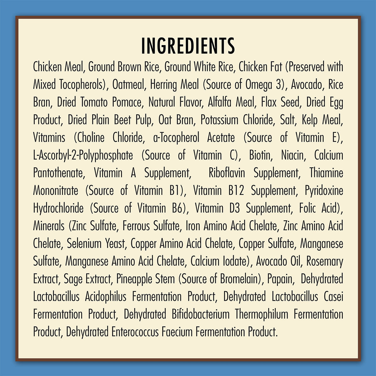 Natural Chicken Meal & Brown Rice Dry Puppy Food 15 lb E179522