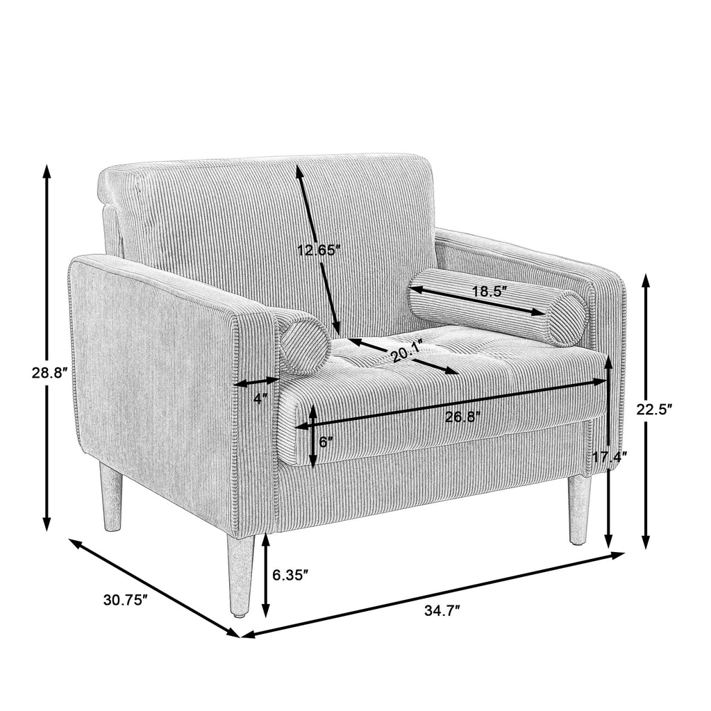 Green Accent Chairs Set of 2 L445