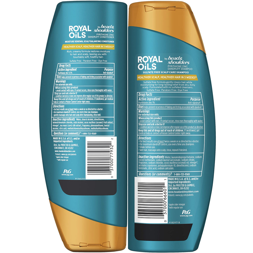 Shampoo and Conditioner Set 1% Pyrithione Zinc 12.8 fl oz Z240965