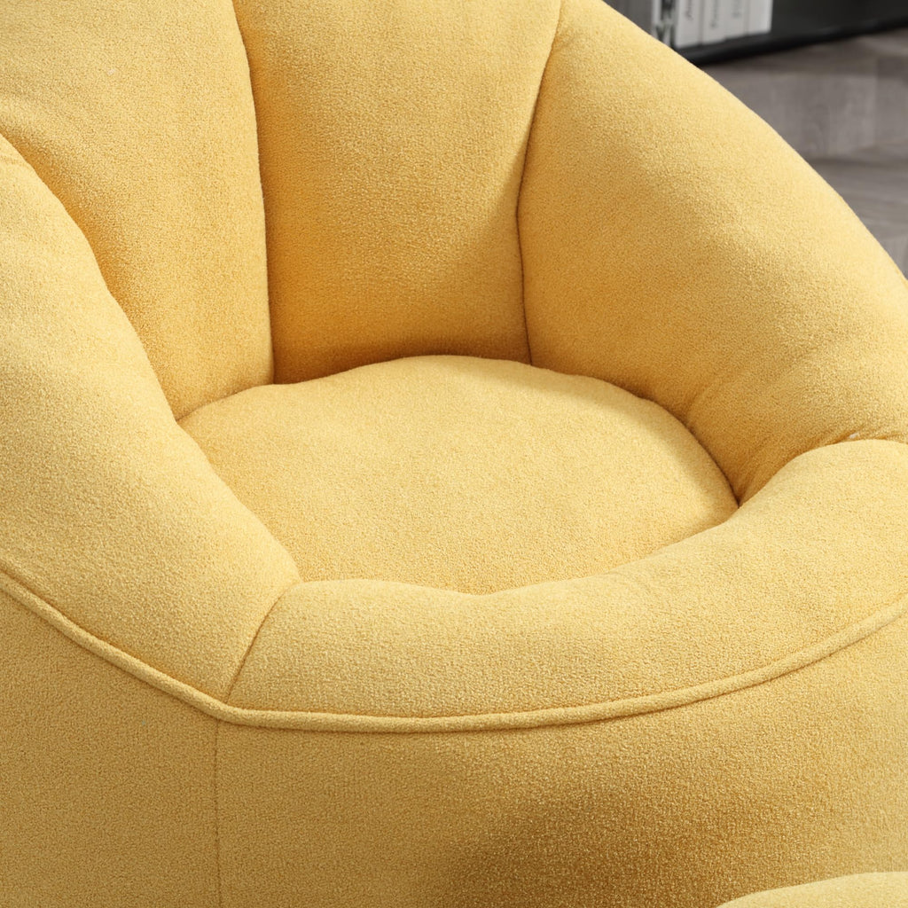 Microfiber Bean Bag Chair with Footrest P90785