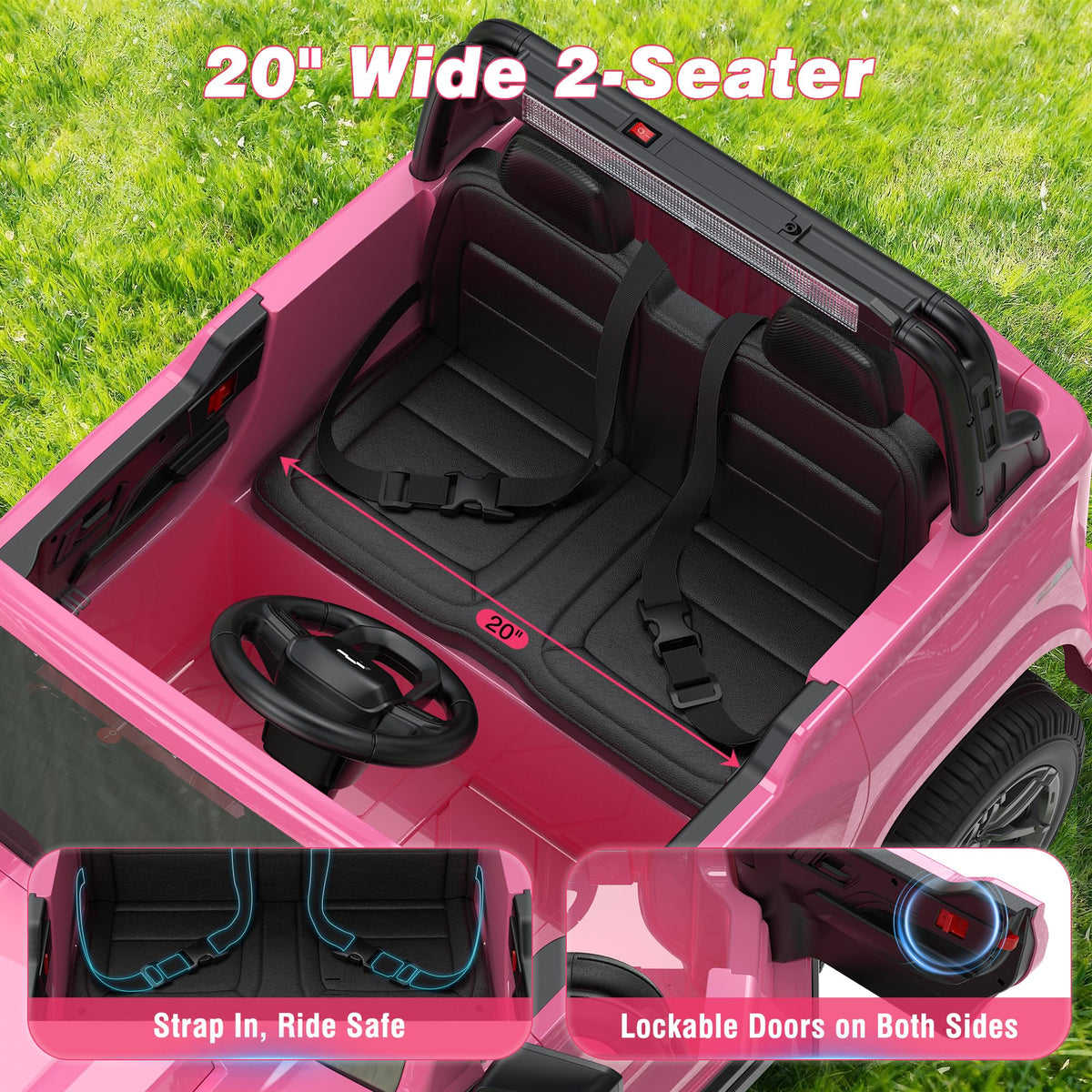 24V 2 Seater Electric Ride on Car E8664